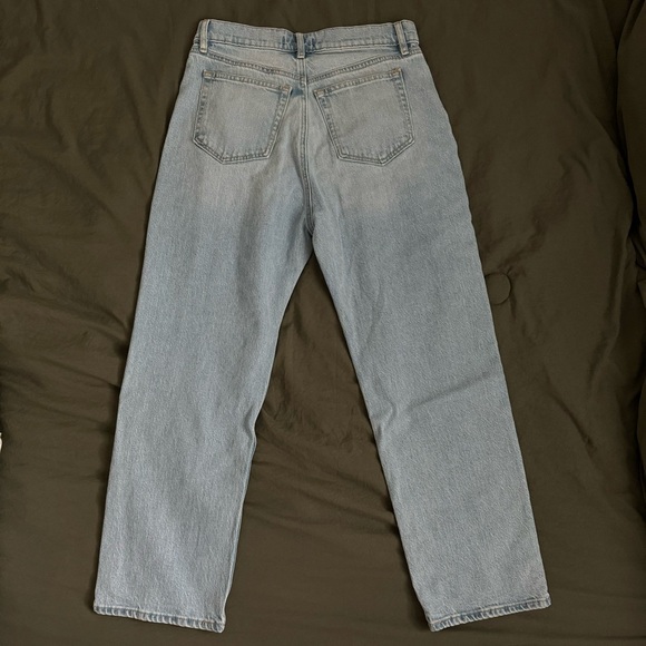 High Rise Straight Jeans in Vintage Light Indigo Wash - Picture 5 of 7